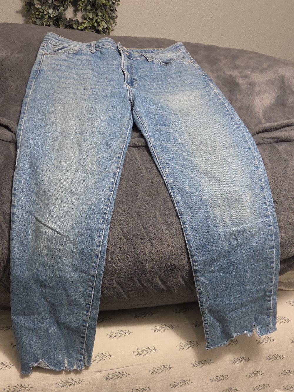 Just Black Light Wash Boyfriend Jeans